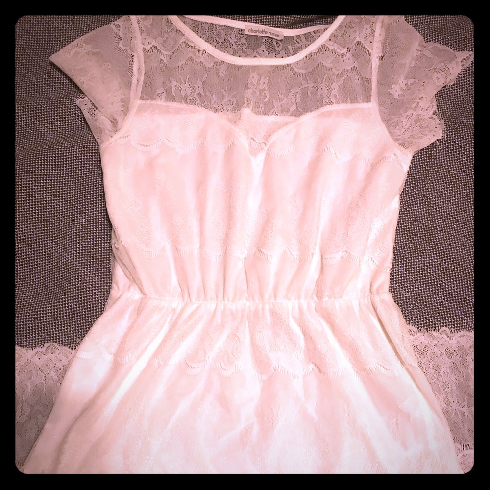 White lacy dress